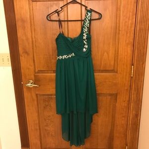 Emerald green formal dress